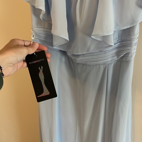 Ever pretty light blue bridesmaid dress size 10 - Picture 3 of 6